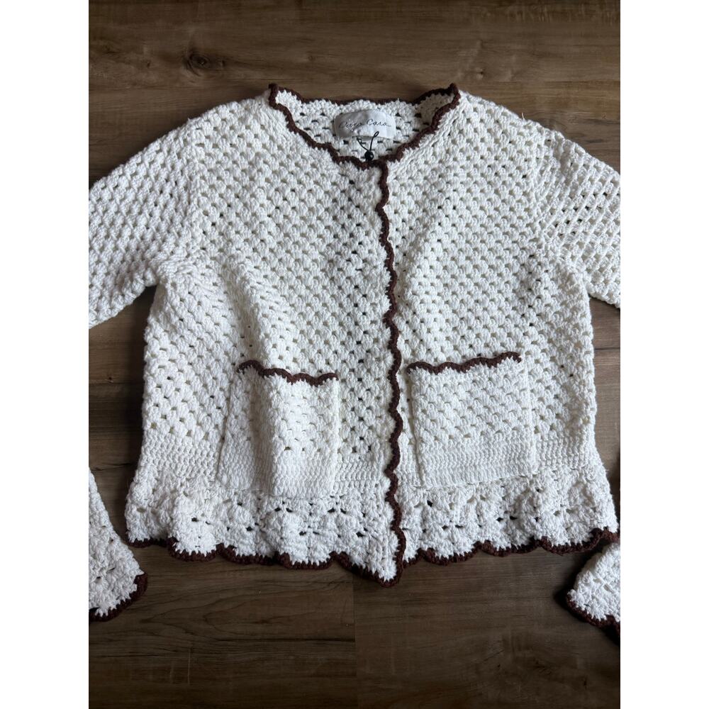 Cara Cara Alma Knit Cotton Cardigan Size XS - Picture 6 of 10